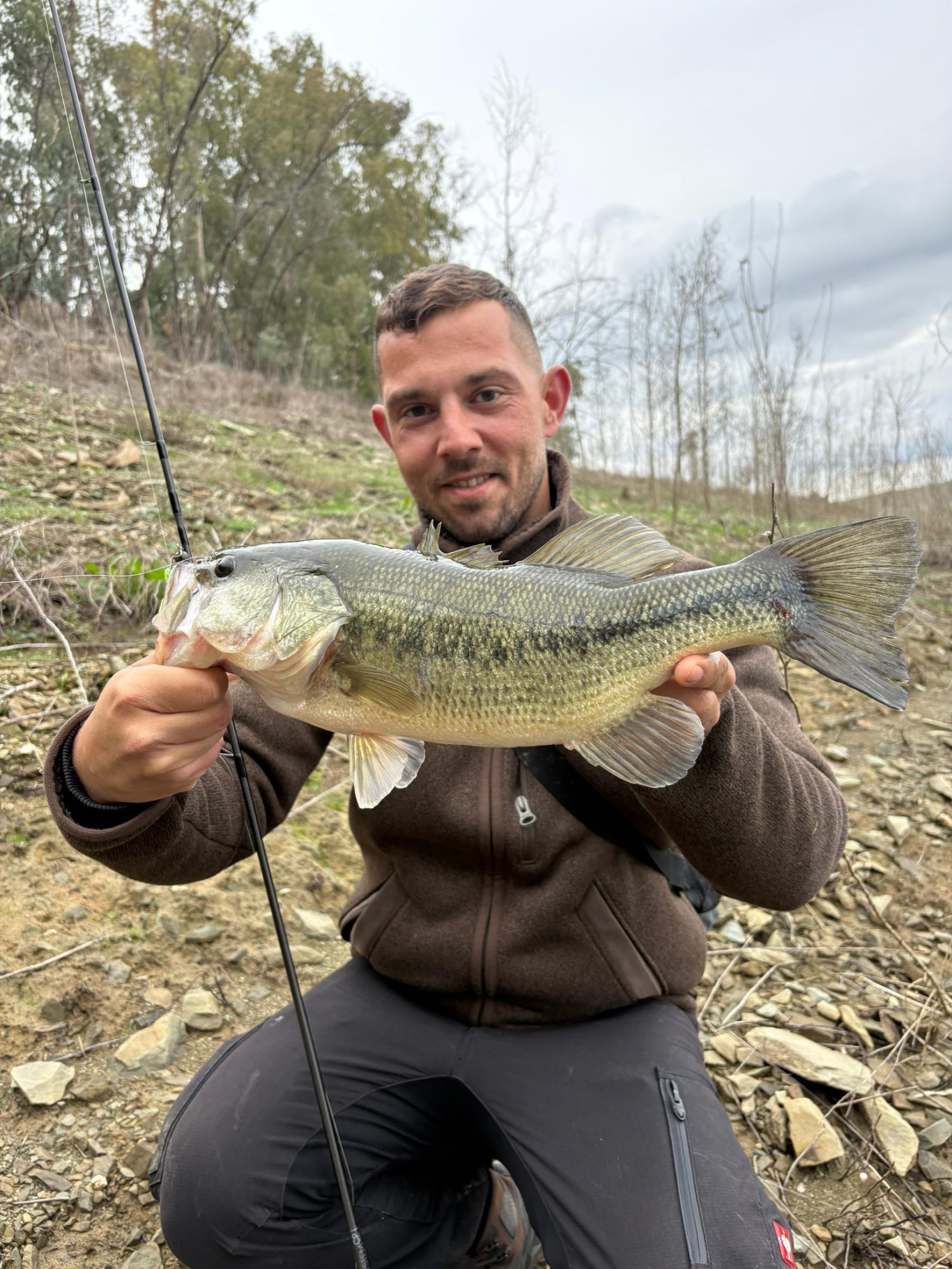 Schwarzbarsch angeln Orellana Stausee